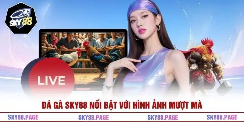 Đá gà Sky88 nổi bật với hình ảnh mượt mà