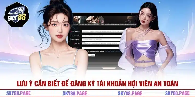 Lưu ý cần biết để đăng ký tài khoản hội viên an toàn