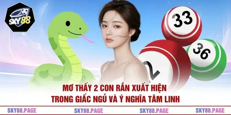 Mơ thấy 2 con rắn xuất hiện trong giấc ngủ và ý nghĩa tâm linh