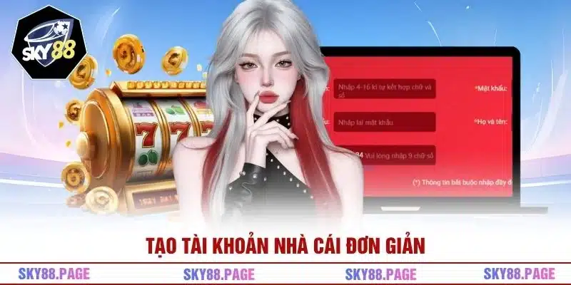 Tạo tài khoản nhà cái đơn giản 